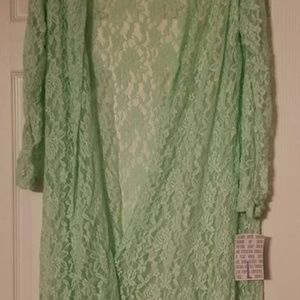 new mint lace Lg sarah lularoe cover up